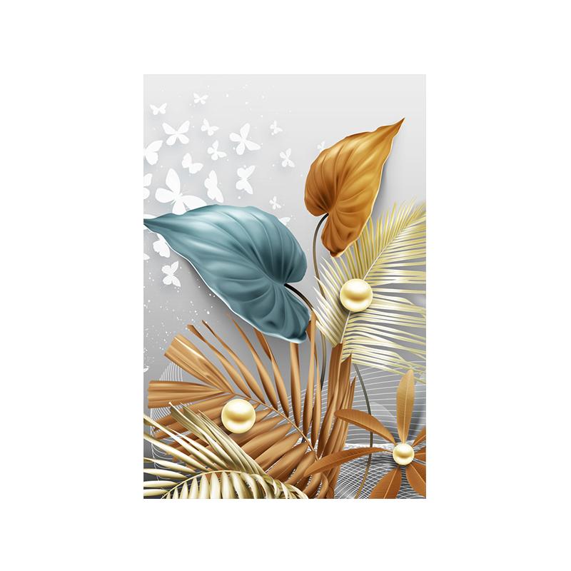 

Абстрактная Золотая бабочка и листья, настенный плакат с принтом, Роскошная картина на холсте, современное офисное искусство, фотографии для гостиной, домашнего декора 20X40cm No Frame