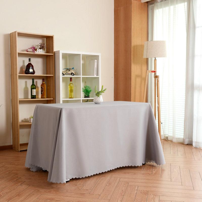 Скатерть для отеля, однотонная, полотняного переплетения, рекламная скатерть Zhu Wen, скатерть IBM, прямоугольная скатерть для банкетного стола, юбка для стола для совещаний 120*180CM 【410g】