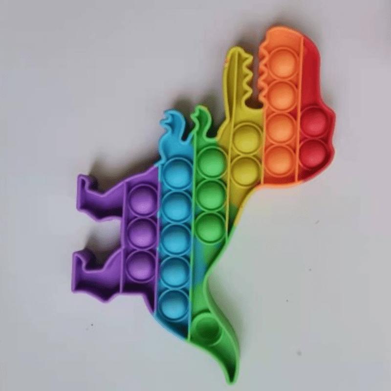 Rainbow Fidget Reliver Stress Toys Push Bubble Antistress Toys Adult Children Simple Dimple Toy To Relieve Autism Kids Game Gift
