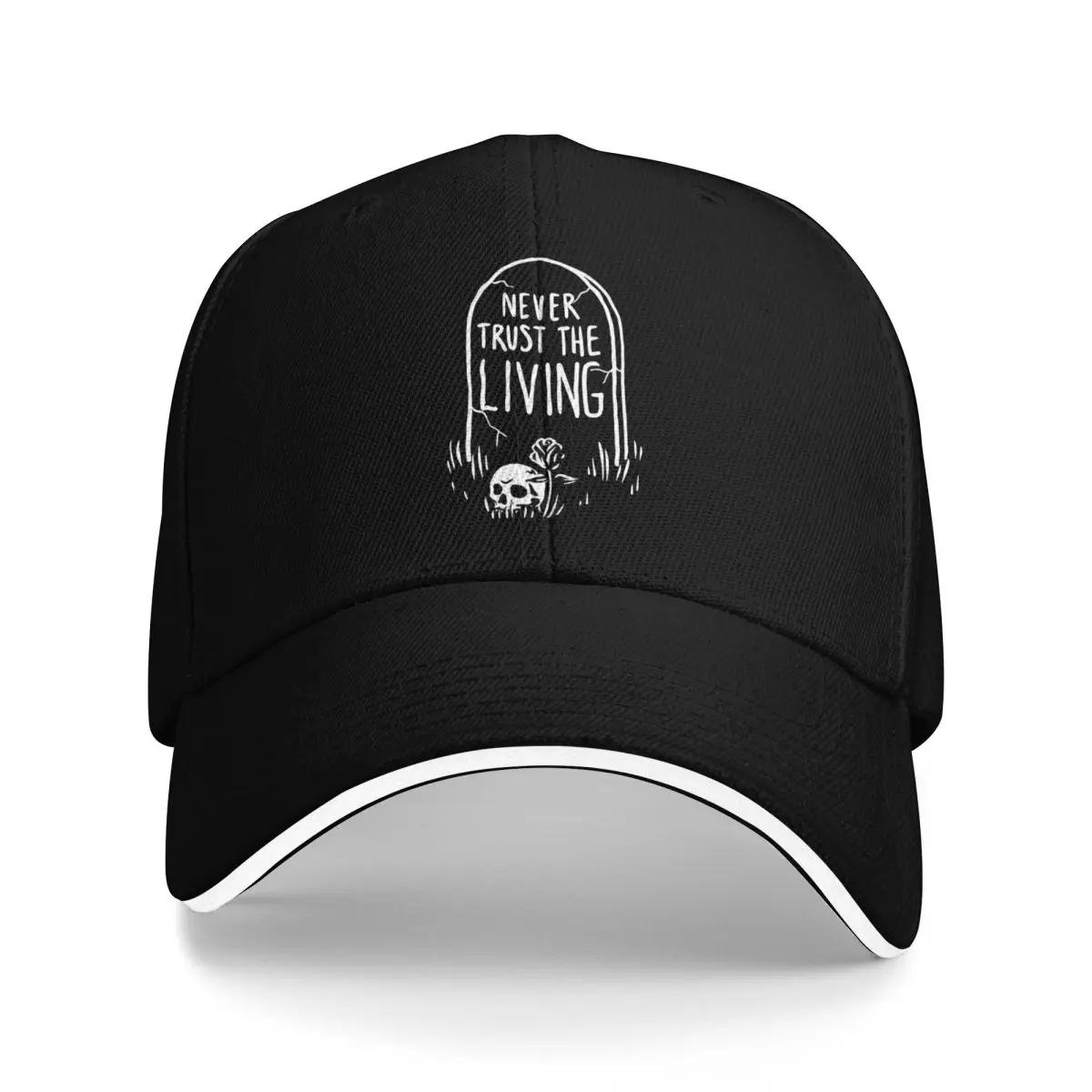 

Skull And Never Trust The Living Outdoor Adventures Unisexs Cap Hats For Unisex Summer 2025 One Size