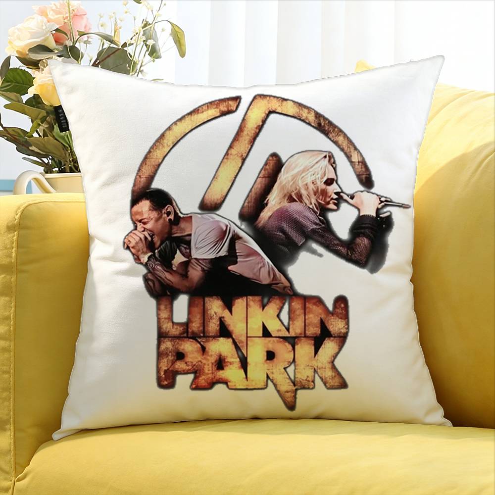 L-Linkin-S-Parks Cartoon Various Sizes Square Pillow Case For Car Home Bedchamber Decor