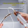 Refrigerator Drain Cleaning Brush Tool: Clear Compartment Drain, Remove Ice Blockages