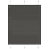 Black Pleated Blind 110X150 Cm Fabric Width 109.4 Cm