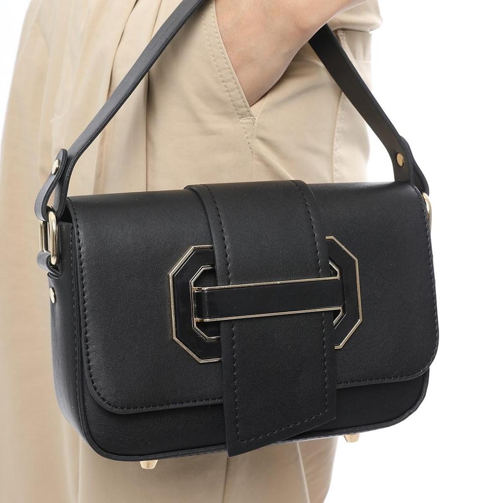 long strap black handbolsa