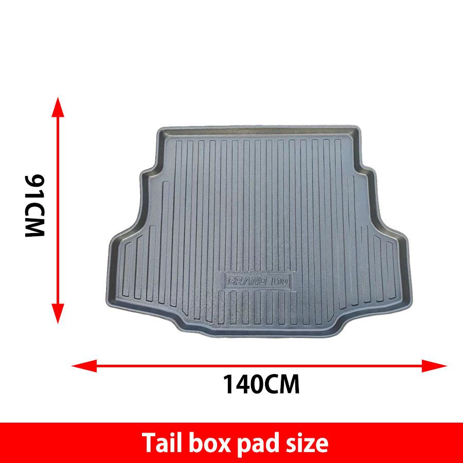 Durable Waterproof Eco-friendly TPE Trunk Mat for 2016-2021 Hyundai Grand i10