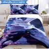 3PCS Train dragon Bedding Set Duvet Cover Closure Includes 1 Duvet Cover & 2 Pillowcases for All Seasons Bedroom Decor Christmas Fan gifts