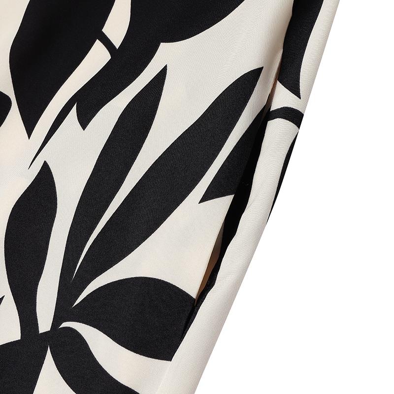 ZANZEA Women Boho Print Loose Casual Round Neck 3/4 Sleeve Long Dress