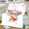 Anime ONE PIECE Tony Tony Chopper Weiche Flanelldecke Geschenk Sofa Bett Reise Büro Warm Herbst Winter Weicher Überwurf Weihnachten
