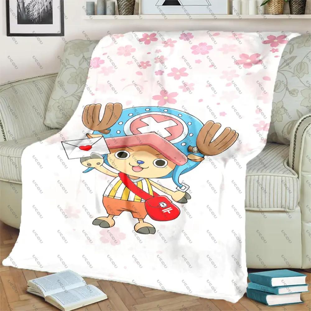 Anime ONE PIECE Tony Tony Chopper Weiche Flanelldecke Geschenk Sofa Bett Reise Büro Warm Herbst Winter Weicher Überwurf Weihnachten