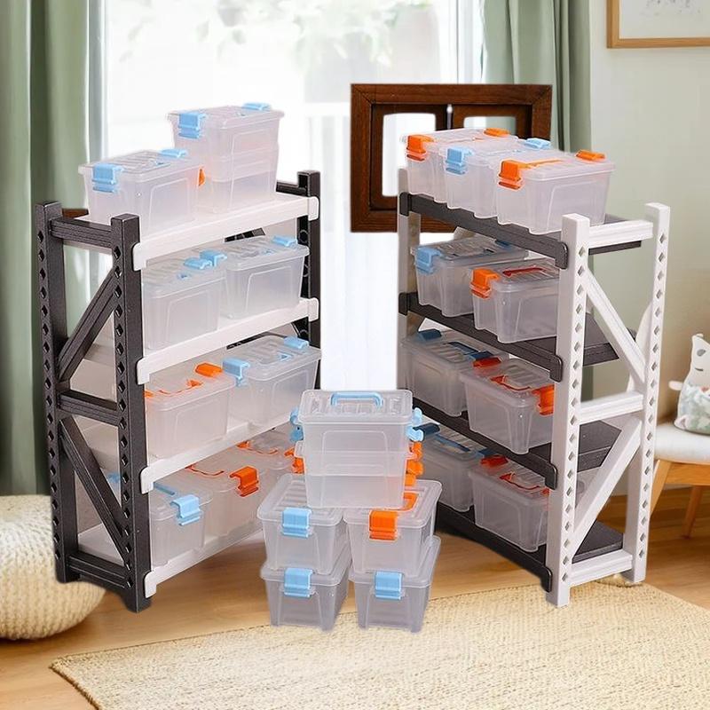 "5Pcs Clear Mini Storage Box, Dollhouse Toolbox Model for Home Decor and Micro Scene Props