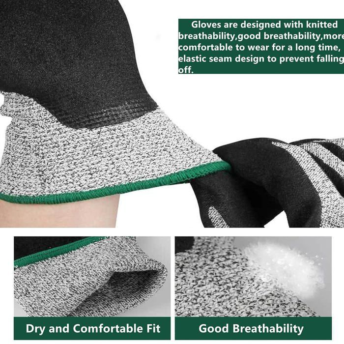 Schnittfester Handschuh Level 5 aus Metall für Arbeiten mit Austern, Fleischzuschnitt und Gartenarbeit