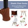 24Pcs Knitting Chair Leg Cover Elastic Table Foot Socks Non-Slip Anti-Noise Floor Protectors Pad Chair Socks for Furniture Decor