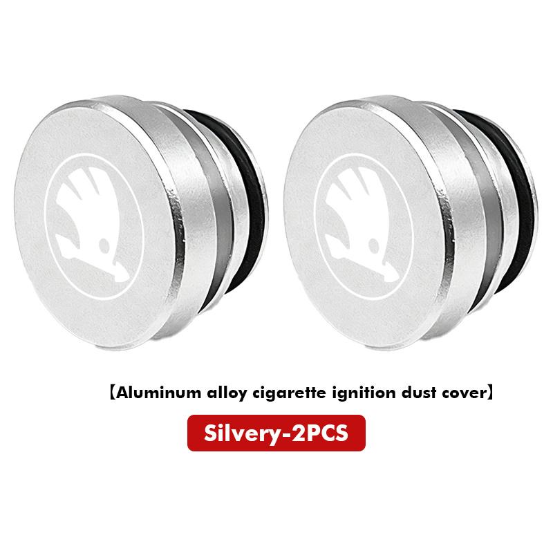 AES1 For Skoda 1/2PCS Car Cigarette Lighter Cover Button Protector Dust Cap Auto Accessories Octavia A5 A4 Mk1 2 Fabia Superb Rapid