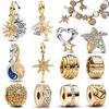 Pandantiv Split Soare Lună Stea Inimă pentru Brățară Originală Pandora Accesorii Bijuterii DIY Superb Pendul