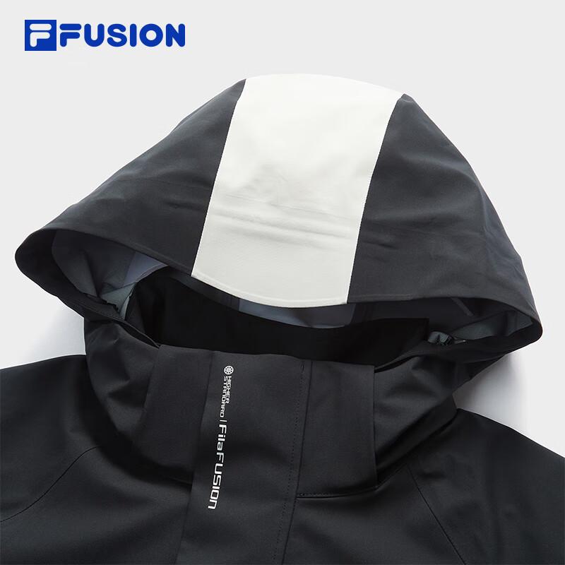 FILA FUSION Men's Color-block Hooded Down Jacket 2-Piece Set
