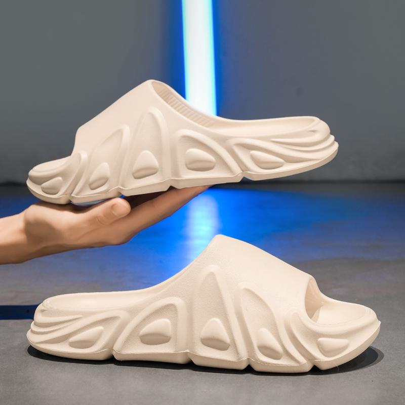 Leisure Men Garden Shoe New Trendy Outdoor Wear Slides Slippers Sandals Home Non-Slip Flip Flops Breathable  Eva Beach Half Drag