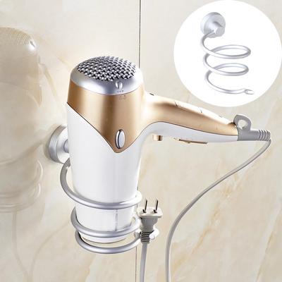 Duvara Monte Saç Kurutma Makinesi Rafı Uzay Alüminyum Banyo Duvar Tutucu Raf Depolama Rafları
