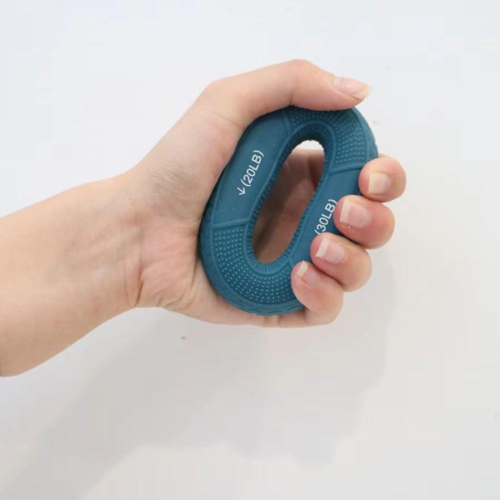

Silicone Grip Silicone Grip Strength Ring Hand Strengthener Grip Ring Hand Strength Exercise Tool чорний