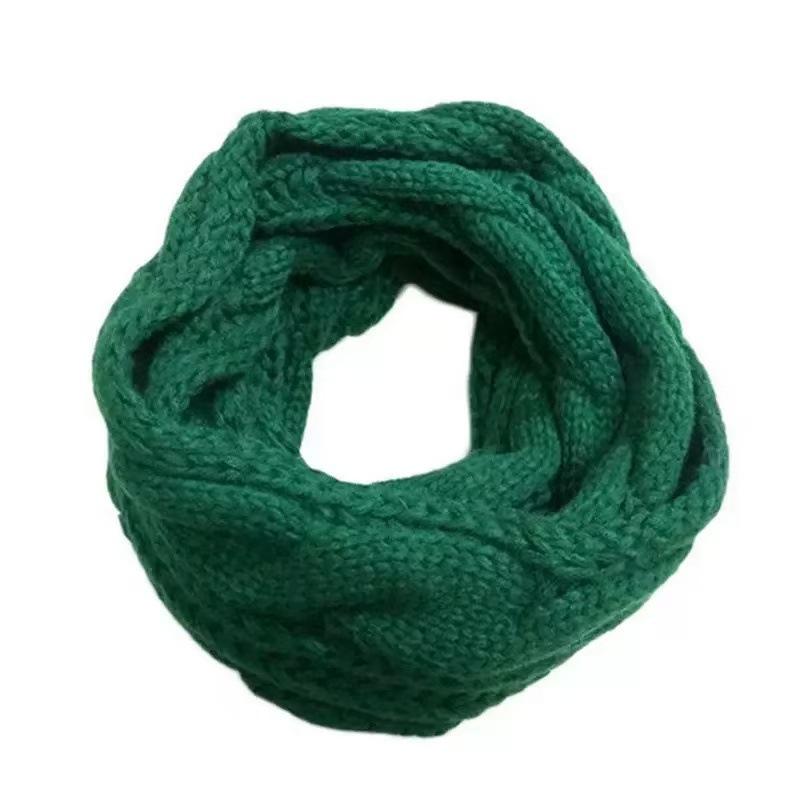 Thick Winter Warmth Women's Elegant Plush Cable Scarf Elastic Solid Color Design for Outdoor Windproof & Fashion Scarf