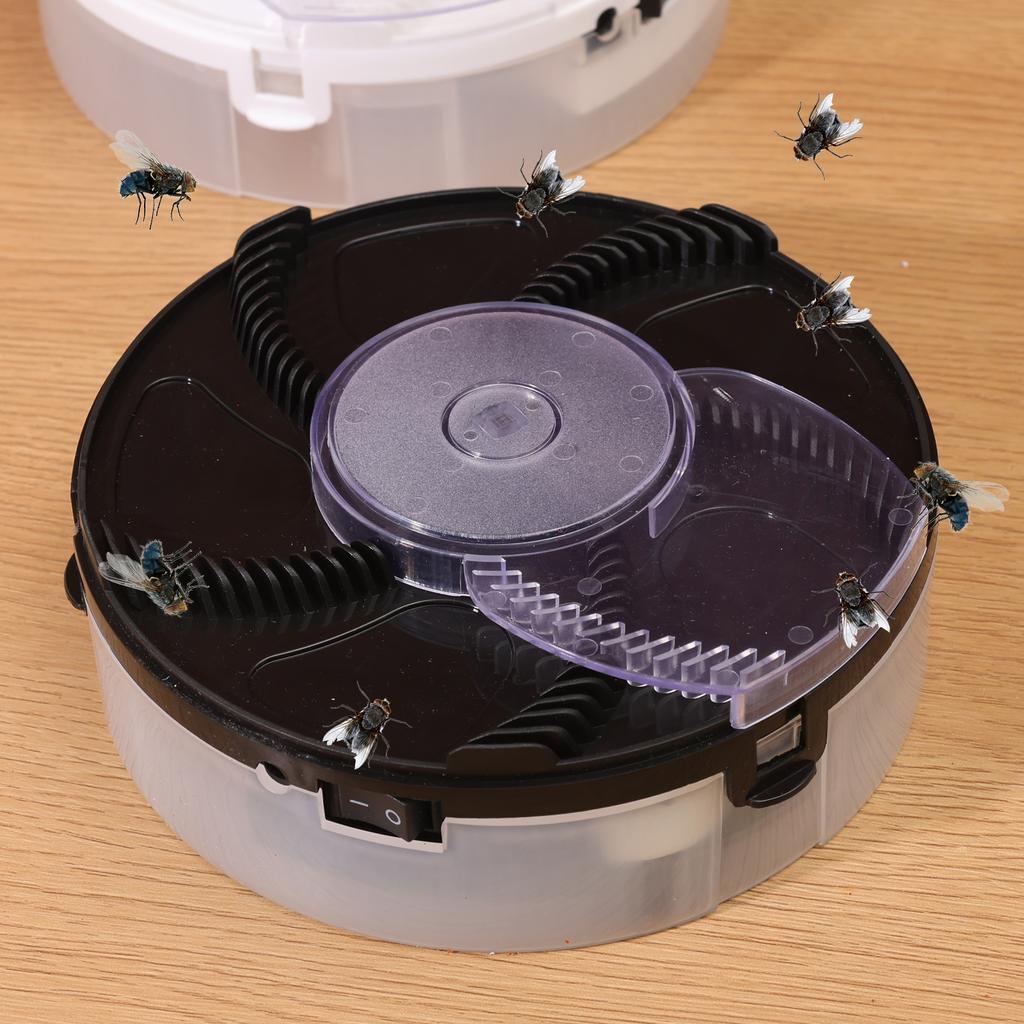 Electric Automatic Fly Catcher Plug-in Insect Trap Quiet Physical Pest Control Flytrap For Home Kitchen Indoor Pest Reject