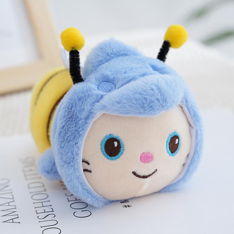 Adorable Dinosaur Plush Keychain Cute Cartoon Stuffed Animal Bag Charm Fluffy Soft Toy