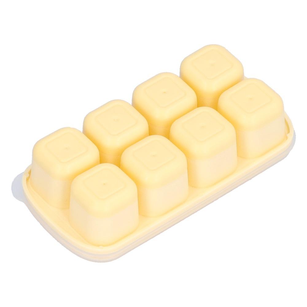 With Lid Ice Cube Mold 8 Grid Large Ice Cube Tray Reusable Ice Cube Tray Freezer Use