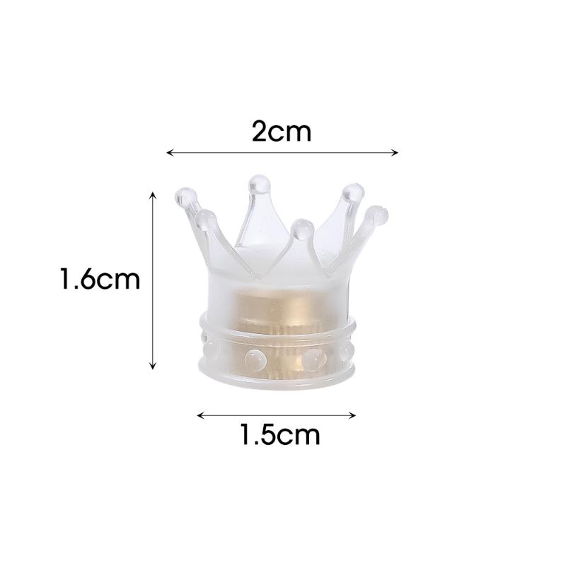 4/1KS Svítící korunky Krytky ventilků pneumatik pro auto motocykl kolo Dekorační krytky dříků Prachotěsné kryty Fluorescenční krytky