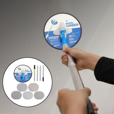 Lixadora Manual de Drywall com Haste de Extensão Cabeça Giratória 360° Multiuso para Projetos de Pintura