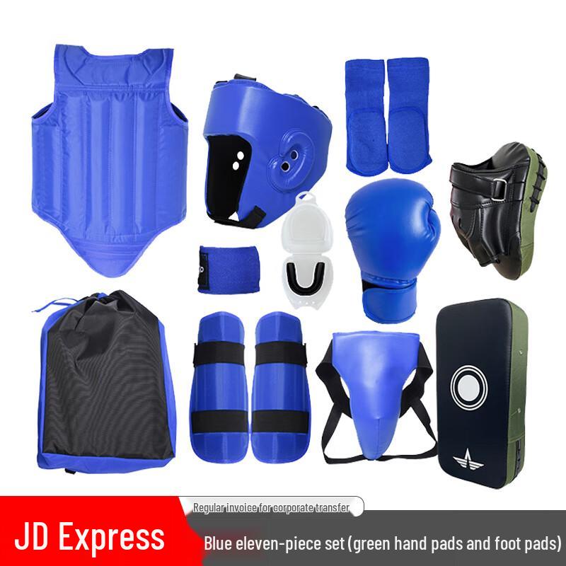 FUTLSLY 11-Piece Sanda Boxing Training Protective Gear Set