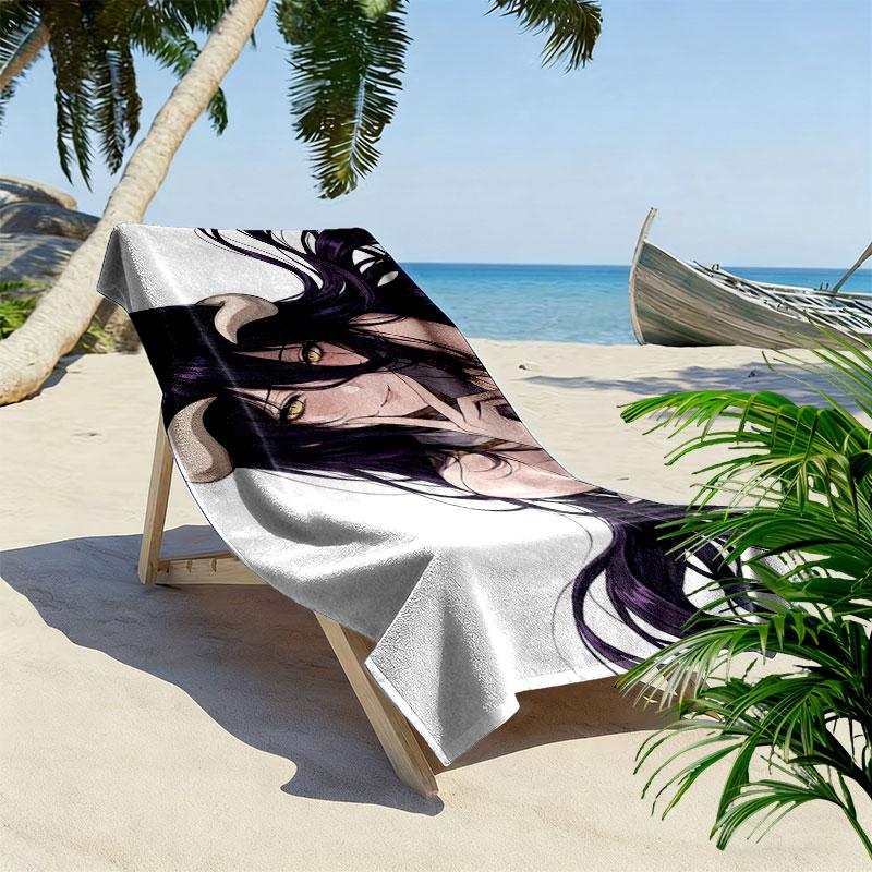 Albedo Print Beach Towel, Large Soft Quick Dry Towel for Beach Camping Swimming