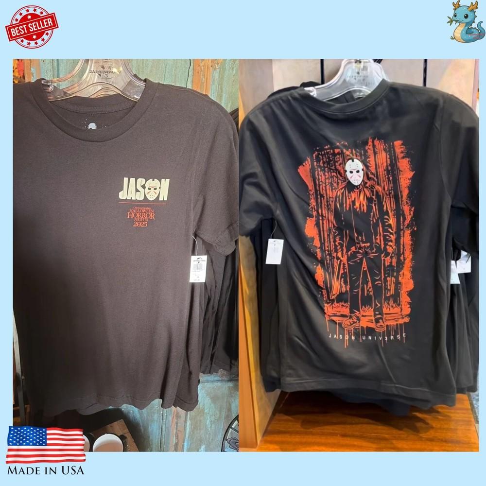 Apparel Studios Хэллоуинские Ужасные Ночи Вселенная Джейсона 2025 Футболка Унисекс Футболка M