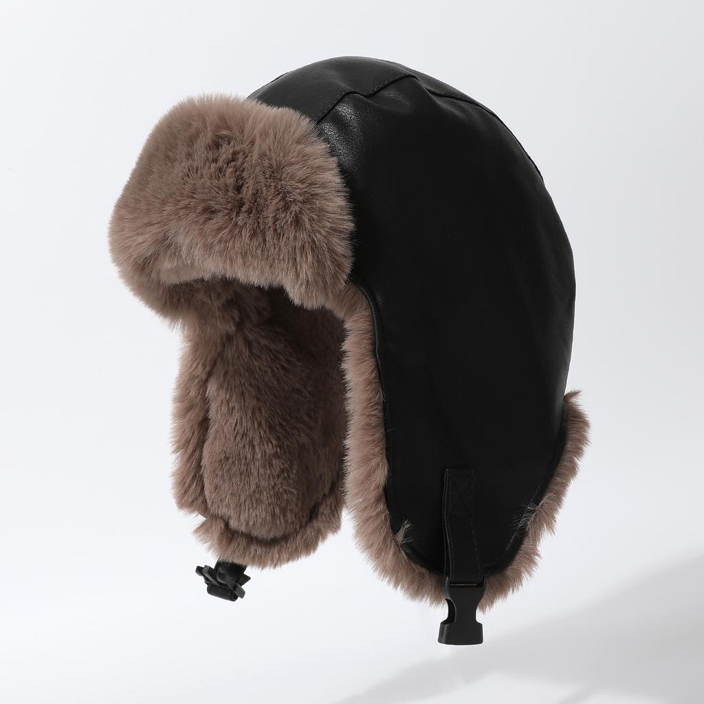 Winter Windproof Ear Protection Hat Cold Winter Thunder Hat Piled Thickened Warm Cotton Hat