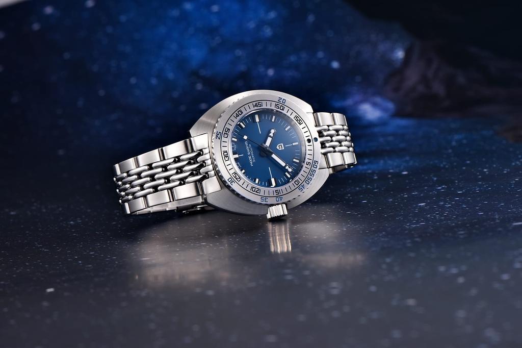 Pagani Design Men’s Automatic Diver Watch – SEIKO NH35, Ceramic Bezel, Blue Dial