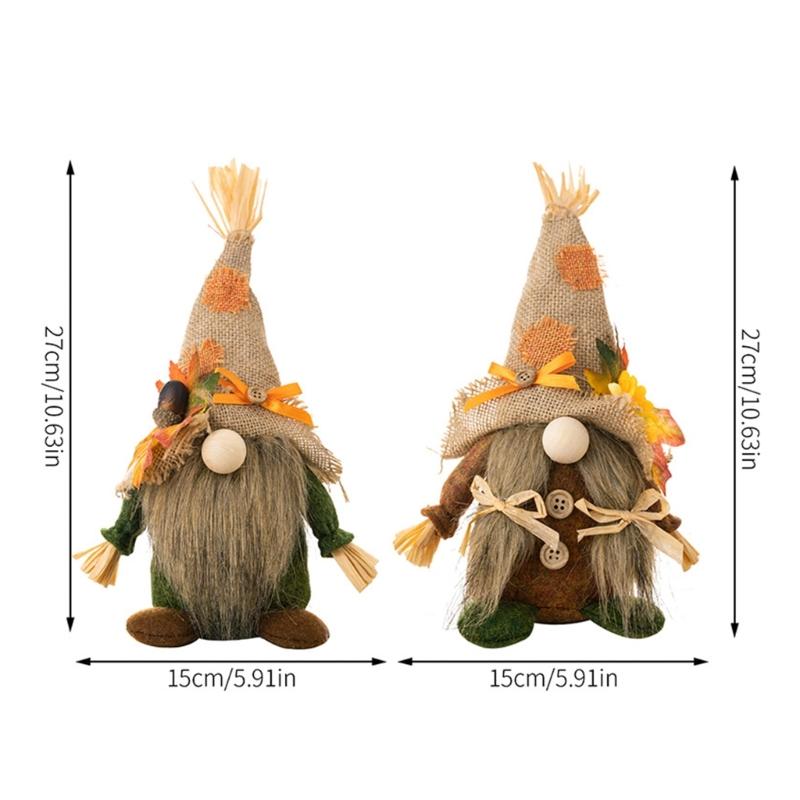 Gnome Desktop Decot Dwarf Doll Kitchen Drawing Room Desktop Tray for Home, Table, Windowsill, Party, Harvest
