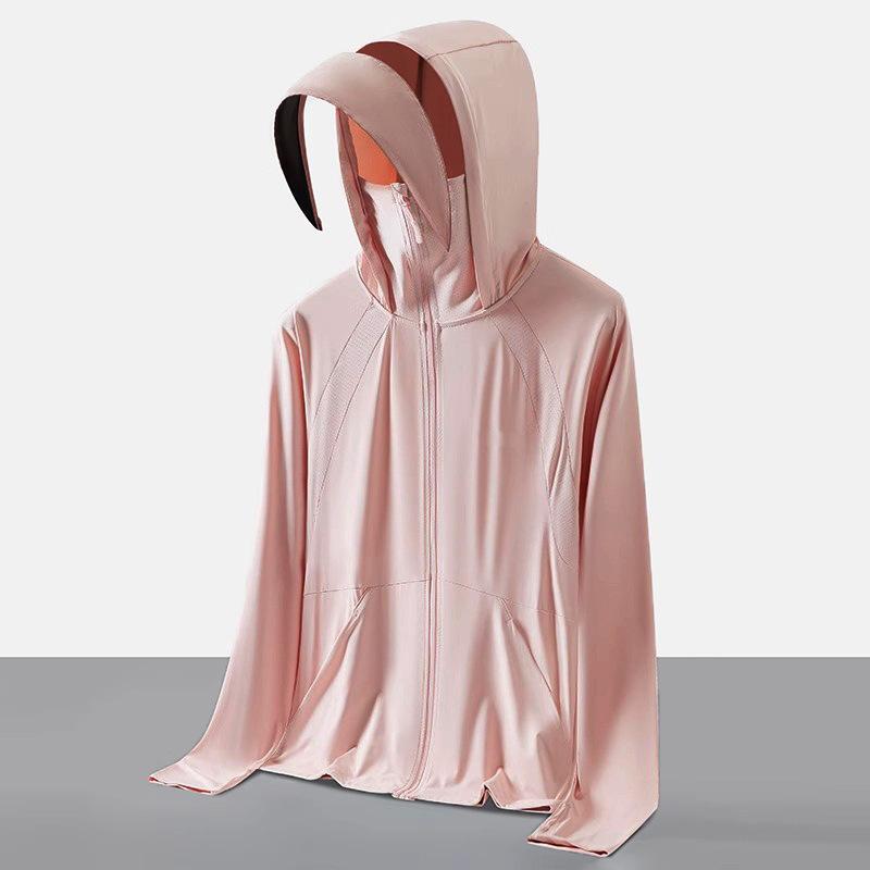 Ice Silk Sunscreen Clothes Women's Summer 1011 New Thin UV Protection Jacket Cycling Sunscreen Clothes Cardigan Jacket