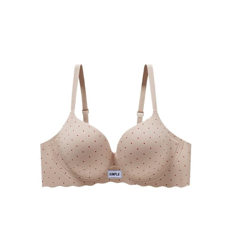 Traceless steel rim underwear women's small breasts gather and show large anti-sagging thickened peach cup summer comfortable bra cover
