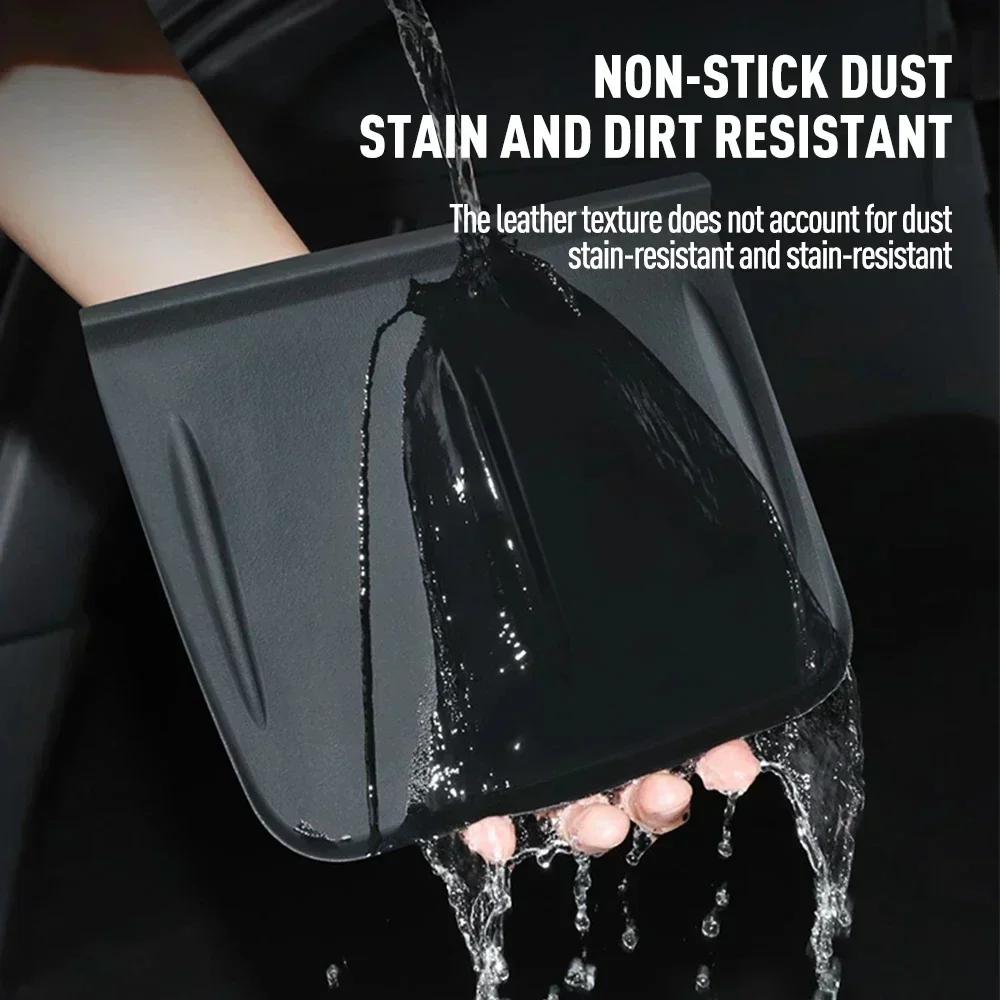 For Tesla Model 3/Y Wireless Charging Silicone Pad Carbon Fibre Central Control Non-Slip Charger Protector Mat Car Accessories