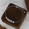 Korean Fashion Geometric Crystal Bracelets for Women, Micro Pave CZ 'Sugar Cube' Tennis Bracelet, Elegant Plated Jewelry