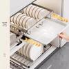 Handun Foldable Drawer Kitchen Dish Storage Rack