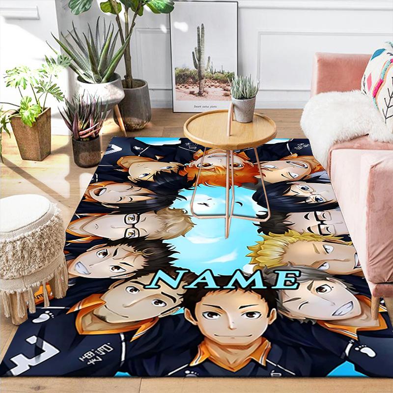 Custom 1Pc Haikyuu Name Artwork Rug Office Carpet Indoor Outdoor Entrance Doormat Nonslip Soft And Comfortable Living Room D2915102