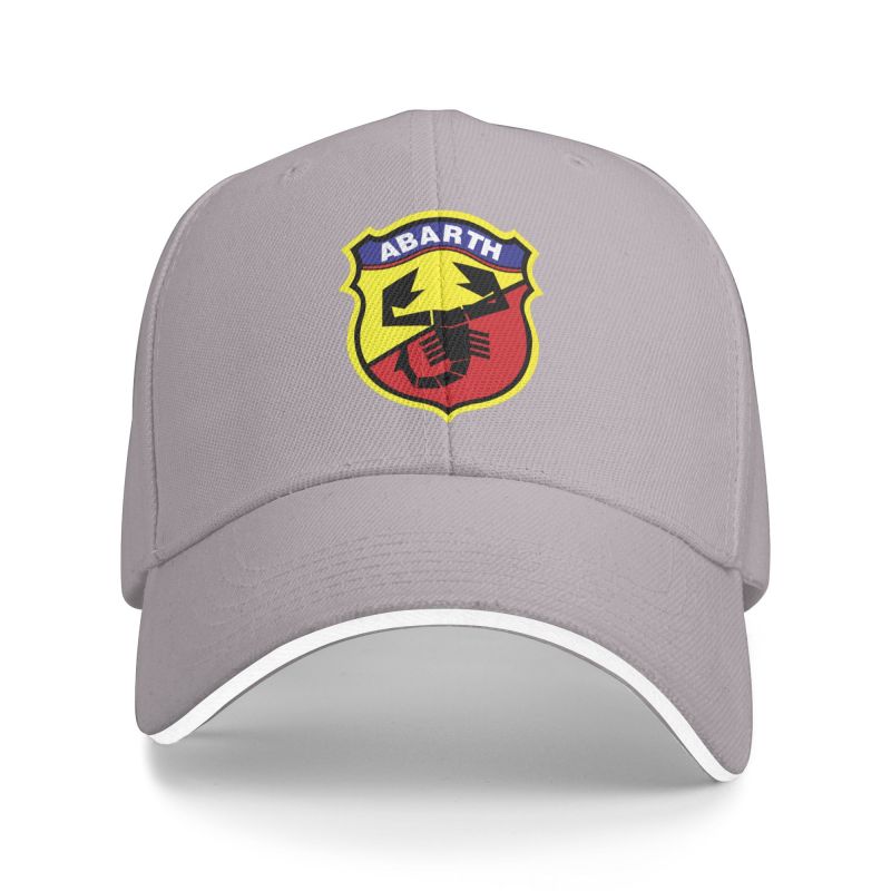 Abarth Cool Print Baseball Cap Outdoor Travel Sports Adjustable Snapback Cap Unisex Breathable Sandwich Hats Summer Trucker Hat