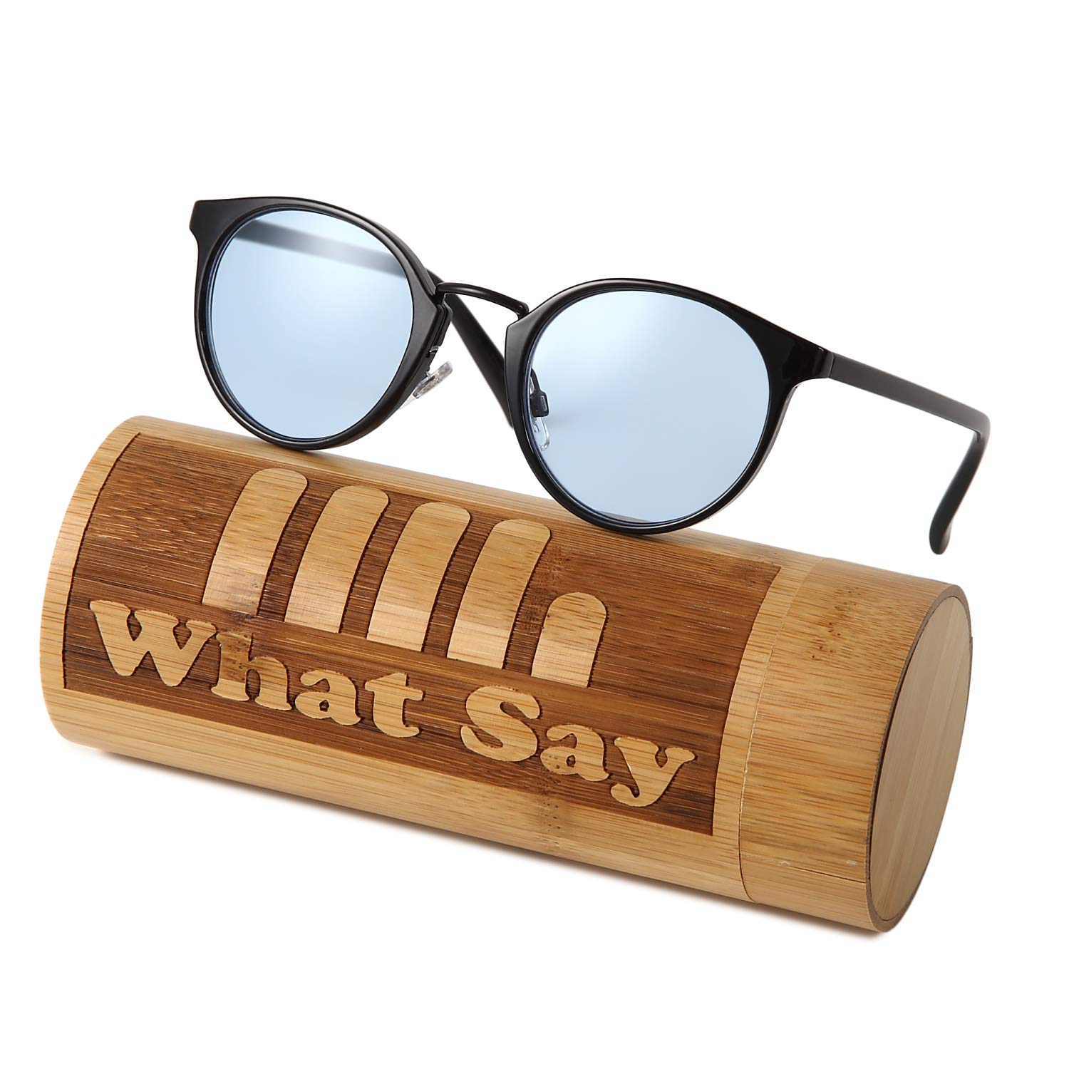 

МОДА ВУЛИЧНА UV400 Поляризована лінза Золотий місток Класична оправа Кольорові лінзи Сонцезахисні окуляри з прозорими лінзами Окуляри для побачень Синій матовий [Що сказати] (Світло