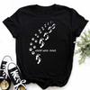 Maycaur T-shirt met hondenpootjesprint Grappig dames T-shirt Losse zomer T-shirts Harajuku Esthetische zwarte tops Casual dameskleding