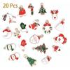 Enamel Alloy Fashion Jewelry Bracelet Pendant DIY Craft Christmas Charms Set Xmas Tree Hanging