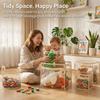 1Pc Transparent Toy Storage Basket Building Blocks Plush Toys Large Capacity Multifunctional Storage Box Home Storage Organizat