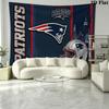 New England Patriots Wall Tapestry Aesthetic Wall Hanging Printed Fabric Blanket Decorative Tapestries for Bedroom Living Room Home Decor