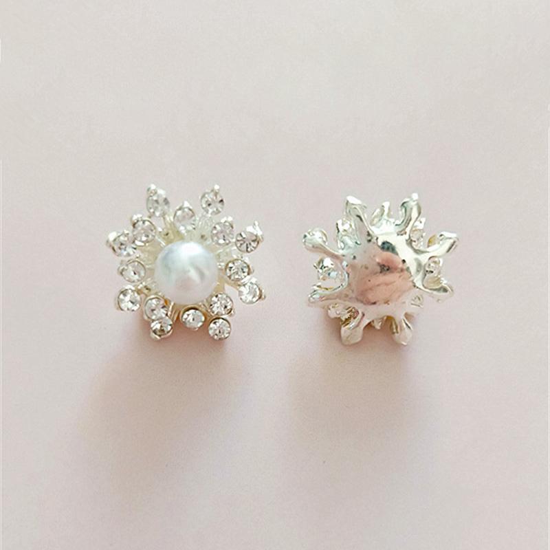 

Жемчужина Полный Алмаз Цветок Сплав Аксессуары Сделай Сам Аксессуары Для Волос Ювелирные Изделия Материалы серебряный