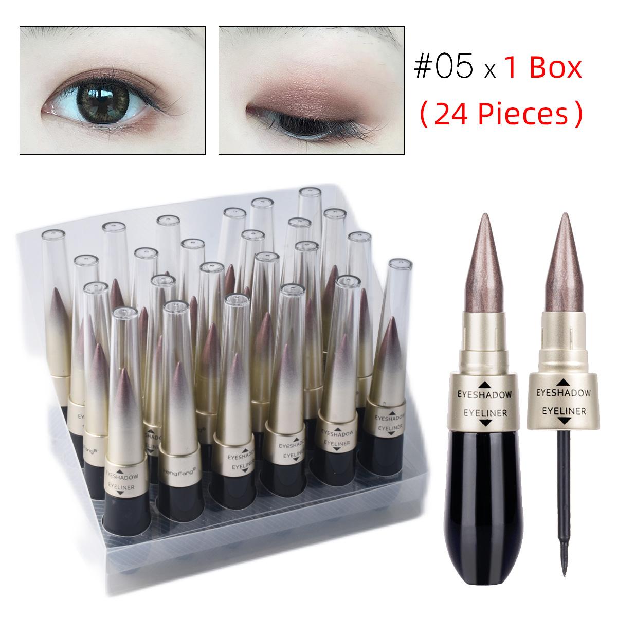 

HengFang Двусторонние 6 цветов Водостойкие стойкие тени для век и черная подводка для макияжа глаз 7,5 г + 1,5 г