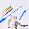 Pet Cat Kitten Retractable Teaser Wand Bell Worm Replacement Head Scratch Toy