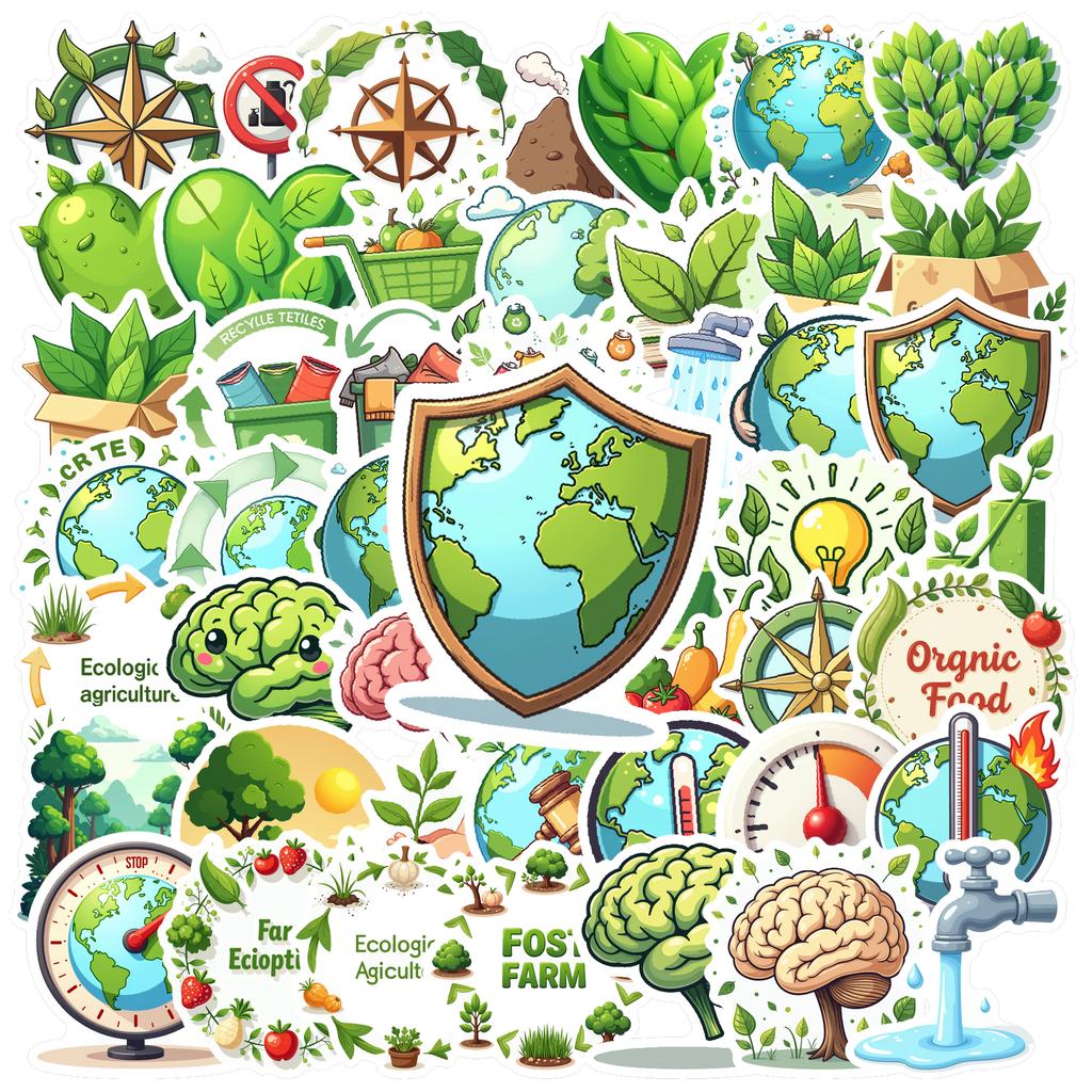 50pcs Stickers DIY Stickers Teacher Reward Stickers For Notebook Luggage Mobile Phone Cup Suitcase Fridge Phone Luggage Laptop